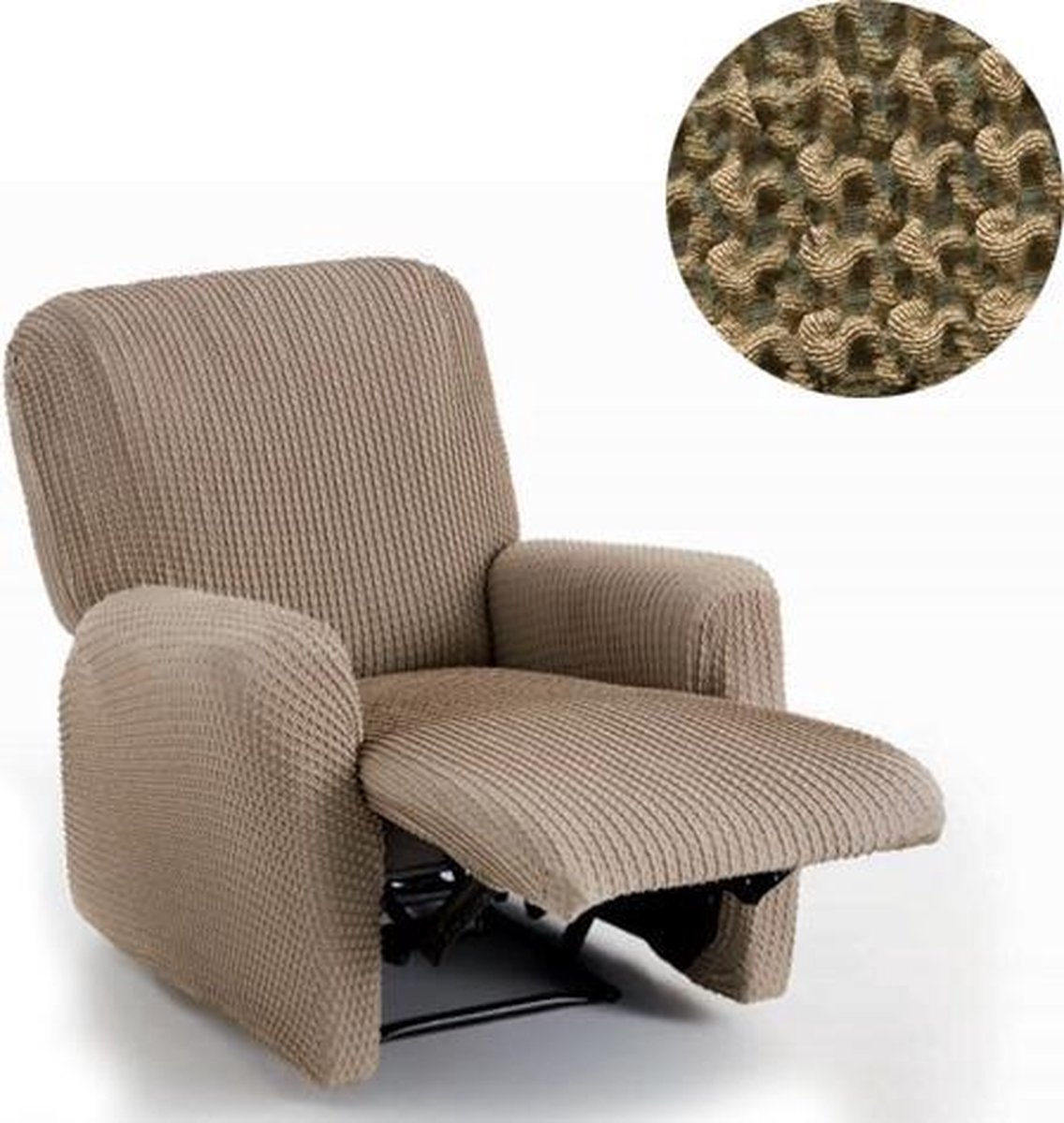 Belmarti Milos - Stoelhoes voor uw relax fauteuil - 60cm tot 85cm breed - Beige