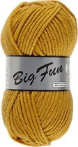 Lammy Yarns Big Fun oker (520) - zacht dik acryl garen - pendikte 7 a 8mm - 100 grams bol met 80 meter