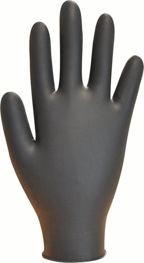 kaart Verslaggever robot Nitril zwarte wegwerp handschoenen 100 stuks Medium | bol.com
