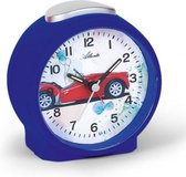 Leuke kinder wekker blauw met race auto