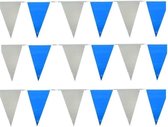 Oktoberfest - 3x Vlaggenlijnen lichtblauw en wit