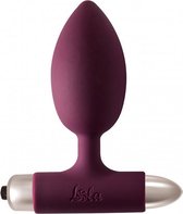 Anale Buttplug- Bullet- Vibratie - 10 functies- Silicone- AAA batterij- Waterproof- Spice it up New Edition Perfection Donkerrood
