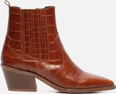 Ann Rocks Enkellaarsjes cognac - Maat 39