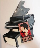 Elvis Presley - 23cm Zwarte Piano Schaal