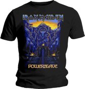 Iron Maiden Heren Tshirt -XL- Dark Ink Powerslaves Zwart