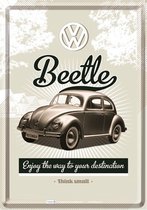 Volkswagen Beetle Metalen Postkaart