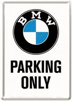 BMW Parking Only Metalen Metalen Postcard 10 x 14 cm