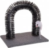 RelaxPets - Katten Speelplaats - Speelgoed - Borstel - Muis op Veer - Krab mat - Kat - 34x25x34cm