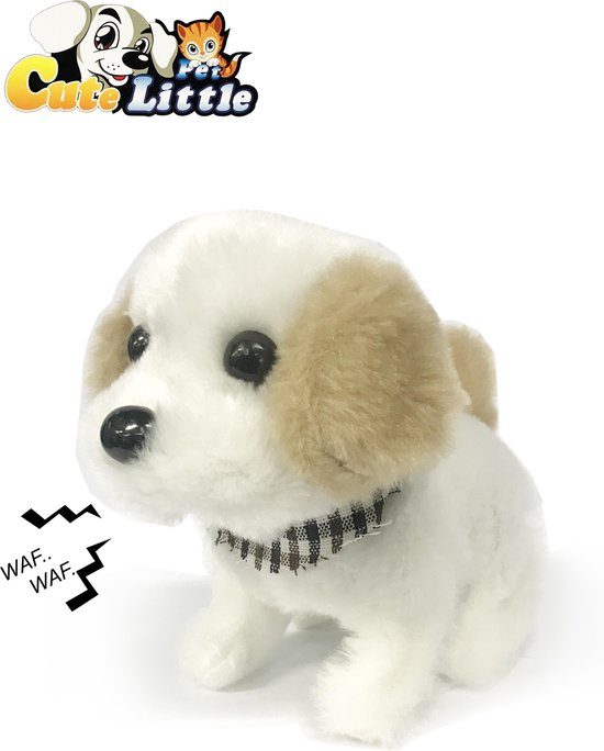 Faeröer Top grond Cute Little Puppy met geluid- schattig speelgoed hondje blaft en loopt 18CM  (inclusief... | bol.com
