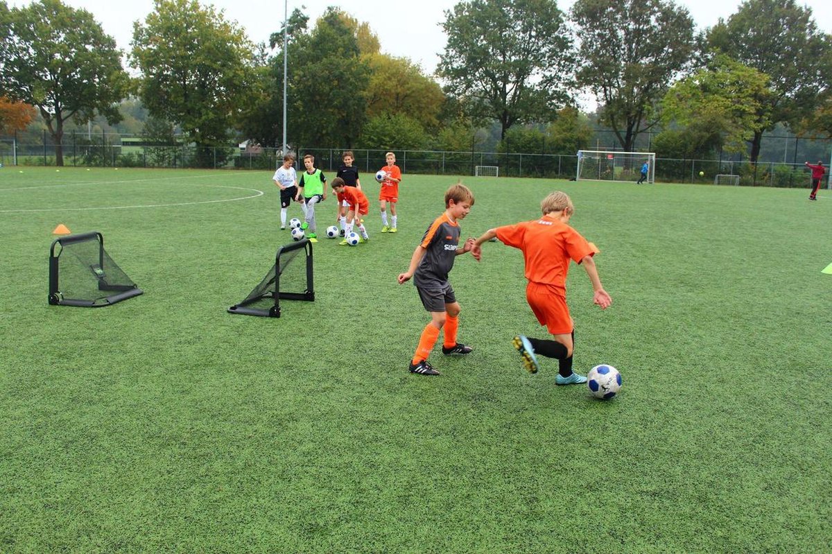 EXIT Pico Stalen Voetbaldoel 90x60cm - Set van 2 - Voetbal Goal - Voor Kinderen - Tuin - Zwart — afbeelding 17