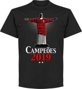 Flamengo 2019 Champions Christ T-Shirt - Zwart - 4XL