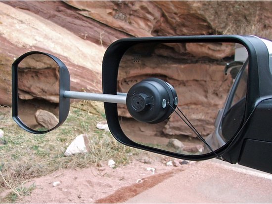 Defa caravanspiegel met zuignap – 11 cm – zwart