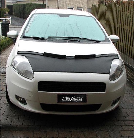 Foto: Autostyle motorkapsteenslaghoes fiat grande punto 2005 2008 zwart