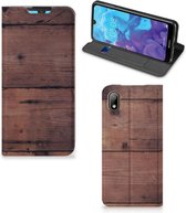 Huawei Y5 (2019) Book Wallet Case Old Wood