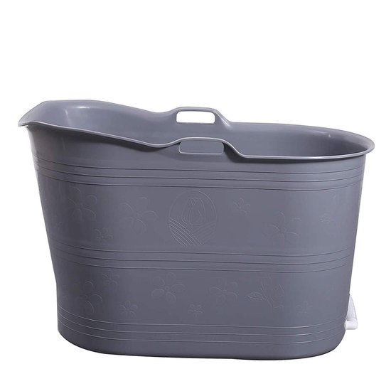 EKEO Zitbad Voor Volwassenen Bath Bucket Zilver 200L
