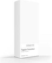 Drap-housse pour surmatelas Romanette - Blanc - Simple (200x200 cm)