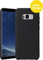 Samsung Galaxy S8 Telefoonhoesje | Soft Touch Siliconen Smartphone Case | Back Cover Zwart
