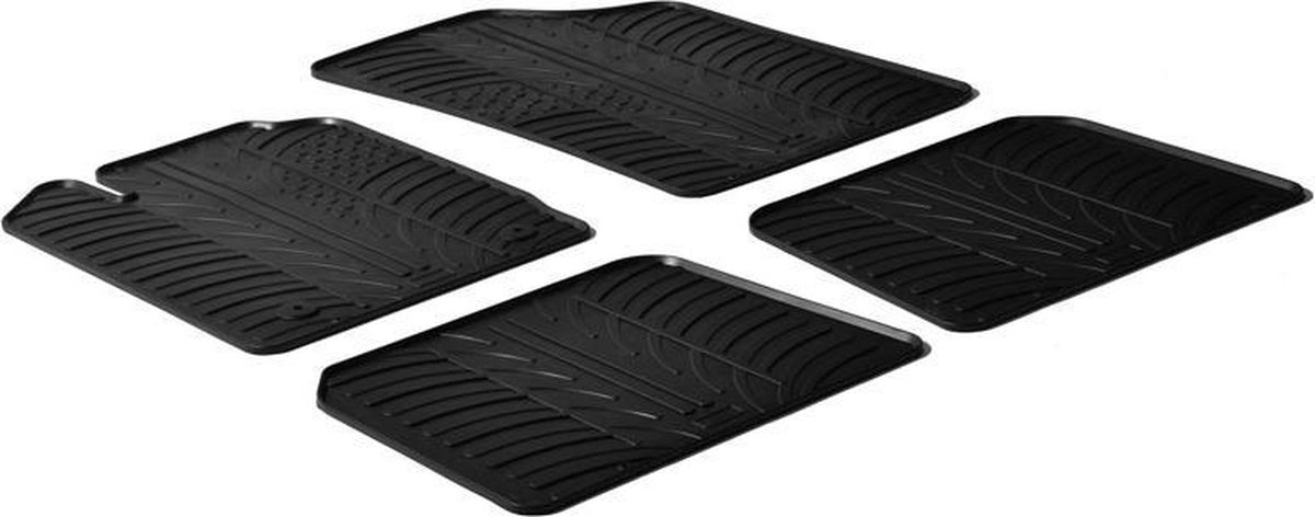 Gledring Rubbermatten passend voor Renault Clio II 1998-2005 / Thalia (T profiel 4-delig)