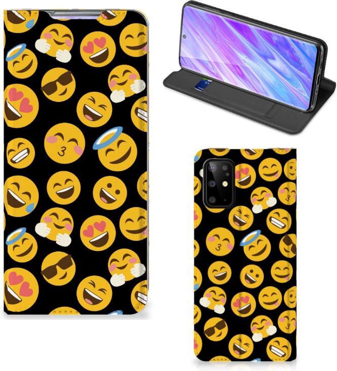 Samsung Galaxy S20 Plus Hoesje met Magneet Emoji