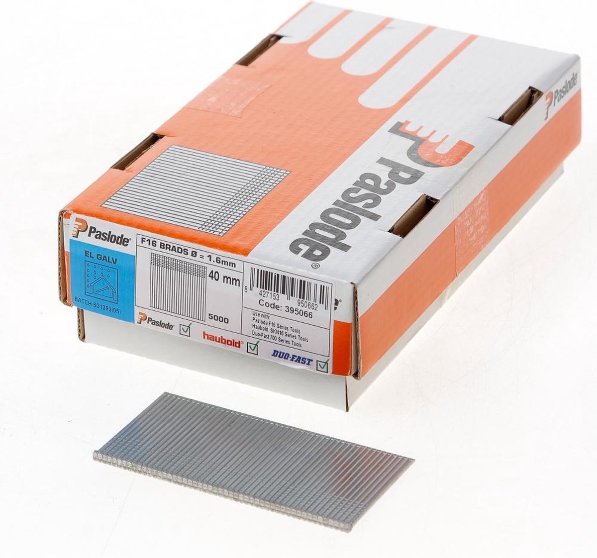 Paslode Afwerkbrads F16 verzinkt 1.60 x 41mm