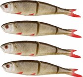 Savage Gear soft 4play 9,5cm 7,5g swim&jerk dirty roach | 4 st | softbaits