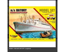 Bouwpakket Hobby Mirage schaal 1/500 M/S BATORY completset incl verf