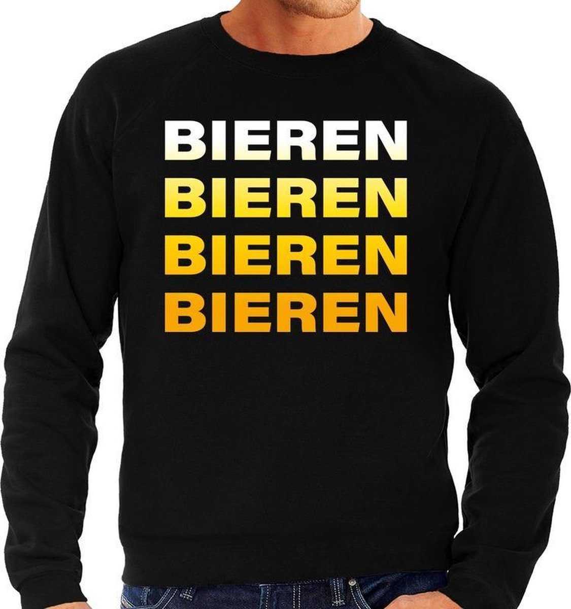 Bieren bieren bieren bieren sweater zwart voor heren 2XL