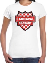 Carnaval verkleed t-shirt Brabant wit voor voor dames M
