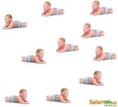 Good Luck Mini Figuren jongens Baby/Babies 10 stuks Blauwe luier (ongeveer 1-2 cm)