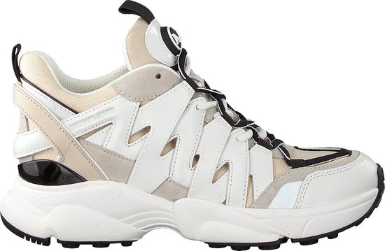 Michael Kors Dames Hoge sneakers Hero Trainer - Beige - Maat 37,5 | bol.com