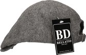 Bellatio Design flat cap / pet volwassenen - grijs