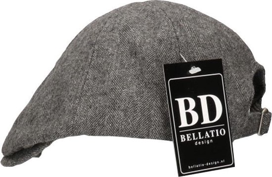 Bellatio Design flat cap / pet voor volwassenen - grijs