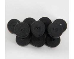 10 stuks - Zwarte Tennis (Over)Grip - Tennisracket - Overgrip - Grip - Tennisgrip