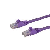 StarTech.com Câble réseau Cat6 avec Connecteurs RJ45 Câble patch UTP Snagless Violet 0 5m