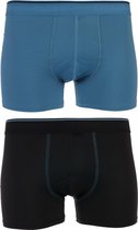 Sloggi Short 24/7 Microfibre Zwart/Blauw - Maat S