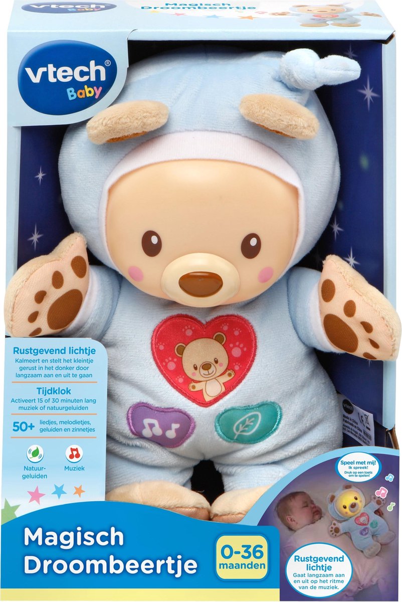 VTech Baby Magisch Droombeertje - Educatief Speelgoed - Muziek en Natuurgeluiden - Knuffel - Van 0 tot 3 Jaar — afbeelding 2