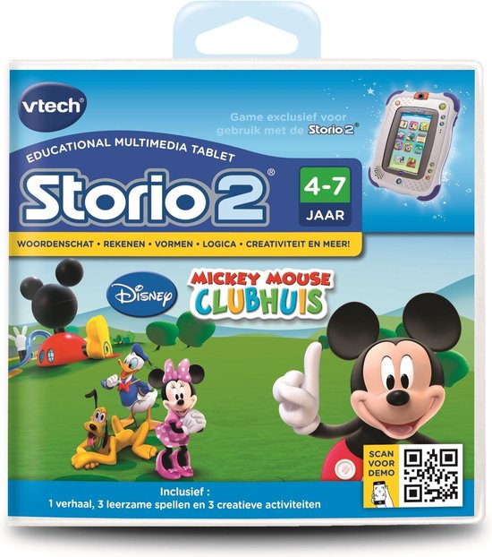 VTech Storio 2 Disney's Mickey Mouse Clubhouse - Leercomputer Game - 4 Tot  7 Jaar | bol.com