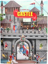 Stickerboek Create your Castle Kastelen met ridder stickers boek
