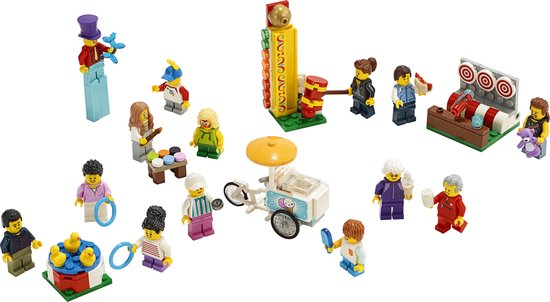 LEGO City Ensemble de figurines - La fête foraine 60234 – Kit de construction (183 pièces)