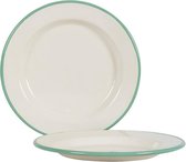 Set van 4 - Bord Emaille 24 cm, Crème - Kockums