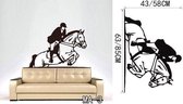 3D Sticker Decoratie Springend paard Muurtattoo-Paard Sticker-Stijlvol Vinyl Muurtattoo Art Kinderen, Meisjes Kamer Muursticker Interieur - MA3 / S