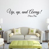 3D Sticker Decoratie Fashion Up Up and Away Muursticker Sticker Muursticker Zwart Home Decor