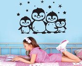 3D Sticker Decoratie Merry Christmas Cute Penguins Wall Sticker Mural Wall Decal Decor XMAS979