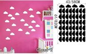 3D Sticker Decoratie Mooi Cloud Muurtattoo Wolken Sticker - Kid Slaapkamer Wanddecoratie Babykamer Decal Muurschildering DIY Home Decor Vinyl - Cloud2 / Small