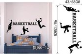 3D Sticker Decoratie Hot Sales Spelen Basketbal Muurstickers Home Decor Muurstickers voor Kinderkamer Decoratie Vinyl Stickers Gewoon doen het Art Mural - DUNK14 / Small