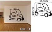 3D Sticker Decoratie Playing Golf Vinyl Wall Stickers  Vinyl Decals Living Room Wall Art Mural Modern Style Interior Design Home Decor - GOLF14 / Small