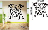 3D Sticker Decoratie Boxer Hond Muurtattoo Vinyl Sticker Leuke Honden Wallpaper Kinderen Muursticker Huishoudelijke decoratieve kunst aan de muur Decor - Dog5 / L
