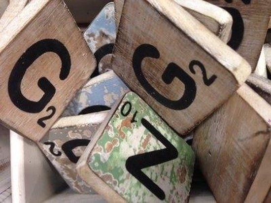 Thils Living houten letters & tekens Scrabble Letter G