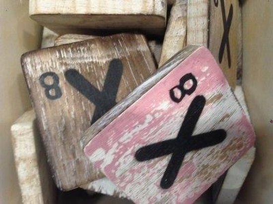 Thils Living houten letters & tekens Scrabble Letter X