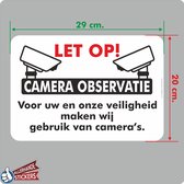 Camera observatie sticker.